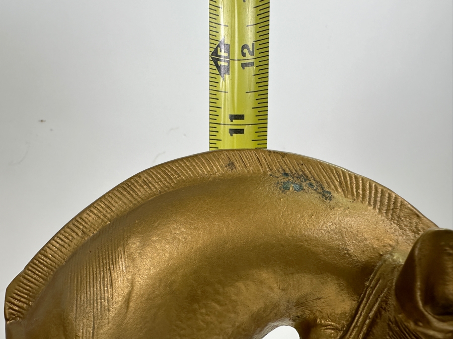 Vintage Chinese Gilt Metal Decorative Horse Statue 14W X 11H [Photo 12]