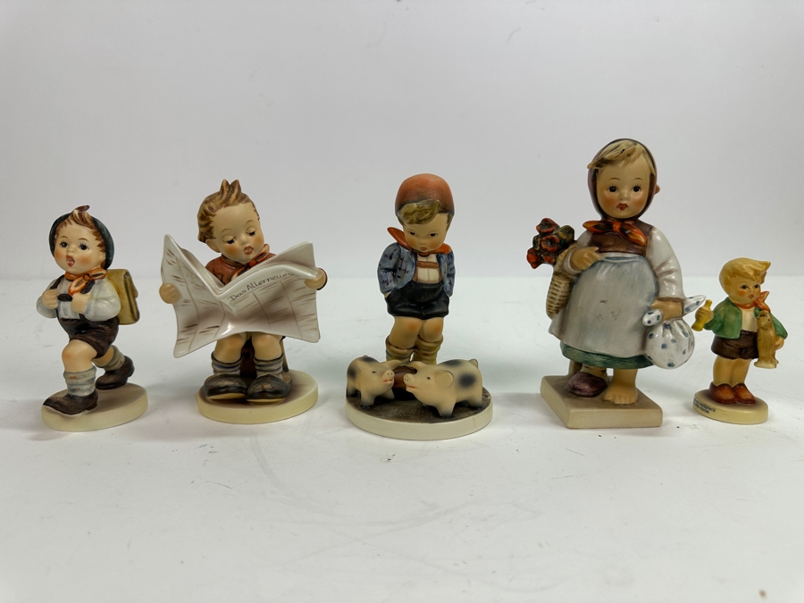 Five Vintage German Hummel Figurines 3.5H To 6H [Photo 17]