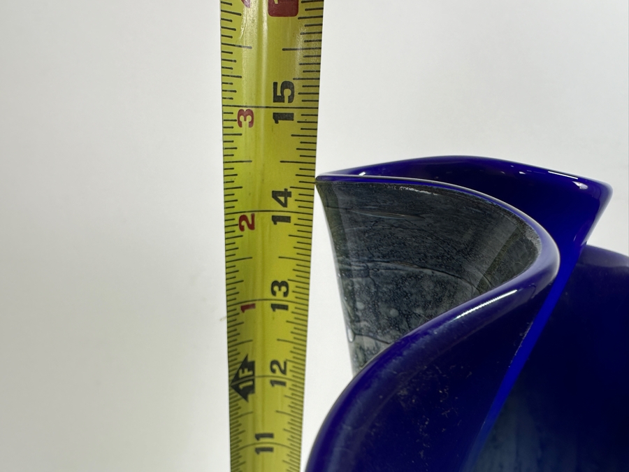 Large Krosno Art Glass Vase 14.5H [Photo 6]