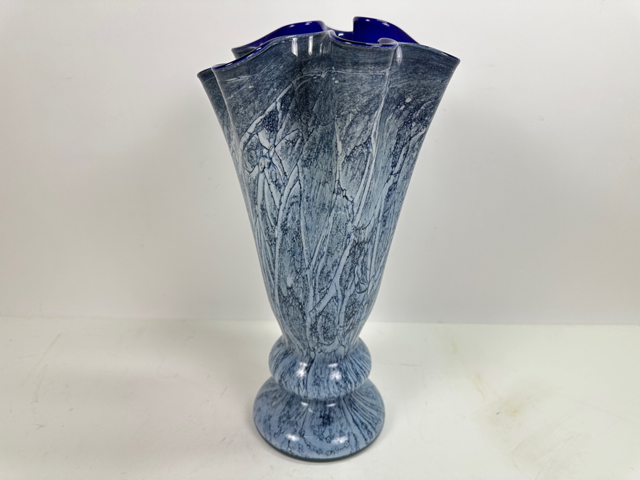 Large Krosno Art Glass Vase 14.5H [Photo 3]