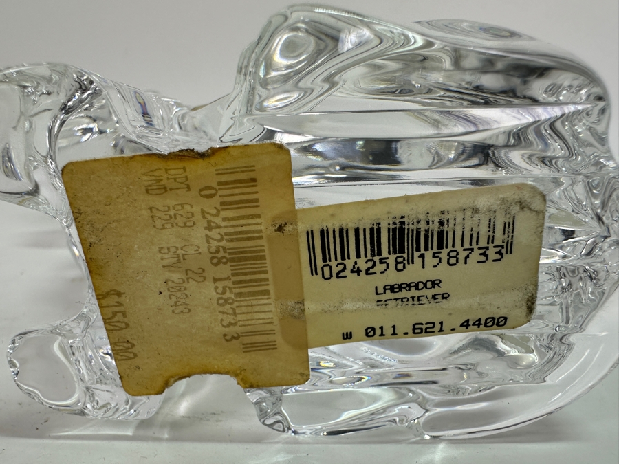 Waterford Crystal Labrador Retriever Figurine New With Tags 4.25H Retails $150 [Photo 5]