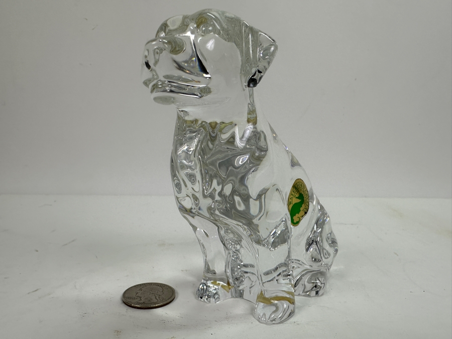 Waterford Crystal Labrador Retriever Figurine New With Tags 4.25H Retails $150 [Photo 2]