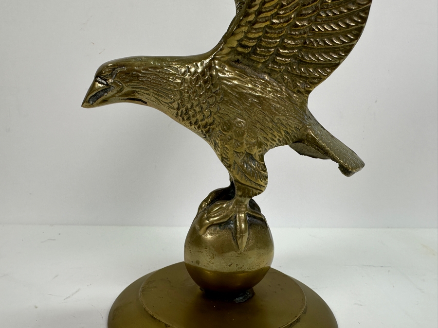 Vintage Brass Eagle Sculpture 10.5H [Photo 4]
