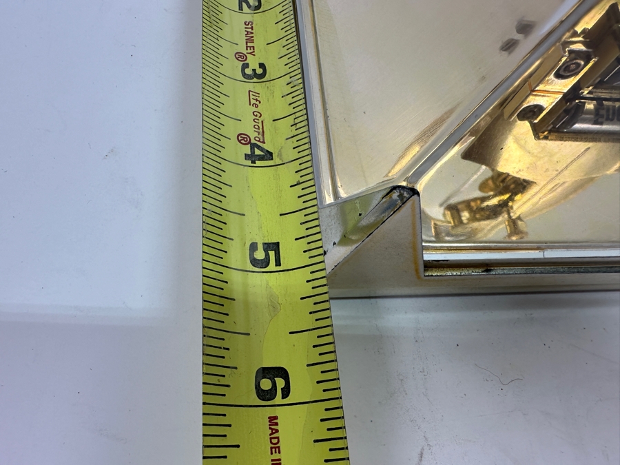 Vintage Howard Miller Pyramid Gear Clock Working 8.5W X 5.25D X 9H [Photo 7]