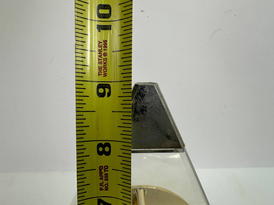 Vintage Howard Miller Pyramid Gear Clock Working 8.5W X 5.25D X 9H [Photo 8]