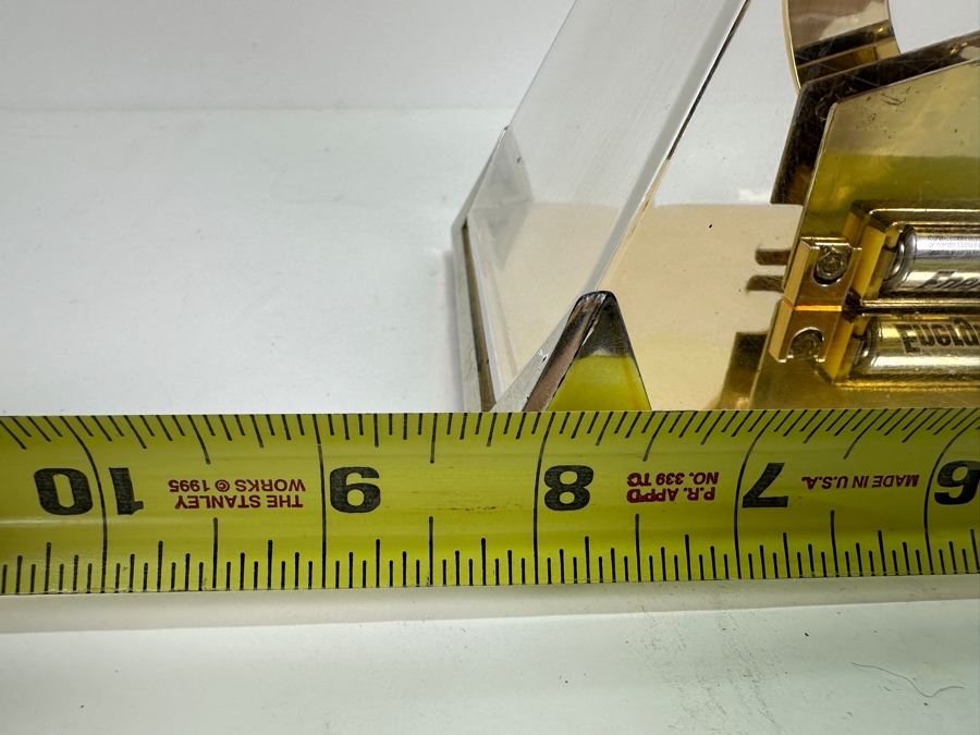 Vintage Howard Miller Pyramid Gear Clock Working 8.5W X 5.25D X 9H [Photo 6]