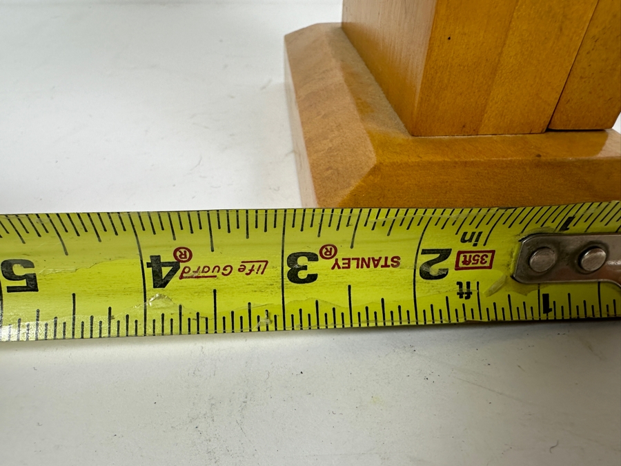 Pair Of Vintage Elgin 8 Day Car Clocks With Wooden Display Cases - Needs Servicing 6W X 2.75D X 6.5H [Photo 8]