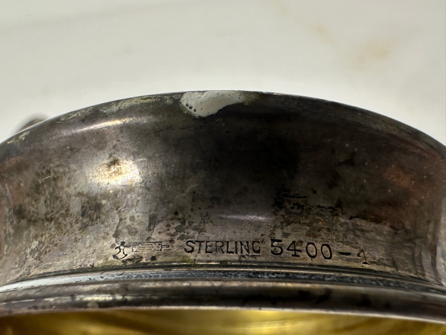 Sterling Silver Lot With Pair Of Sterling Lids, 2 Spoons, Fork & Cameo 151.1g [Photo 6]