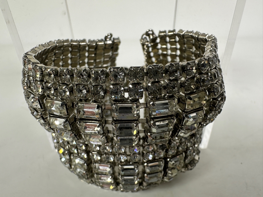 Pair Of Vintage WEISS Rhinestone Bracelets [Photo 3]