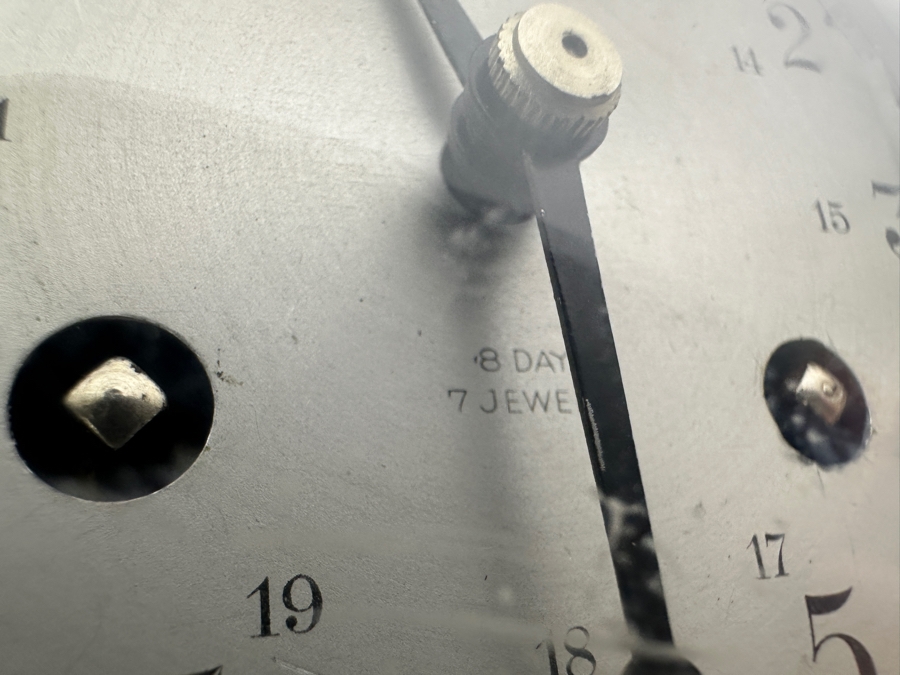 Vintage Working Schatz & Sohne Ship's Bell Brass Clock Germany 6.5W X 2H [Photo 4]