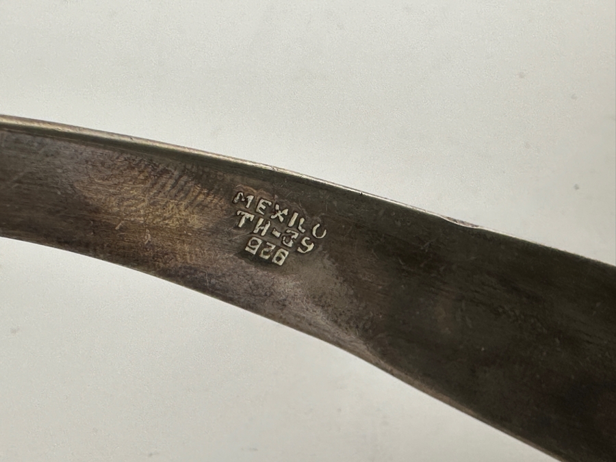 Vintage Sterling Silver Modernist Cuff Collar Necklace Mexico 80g [Photo 4]