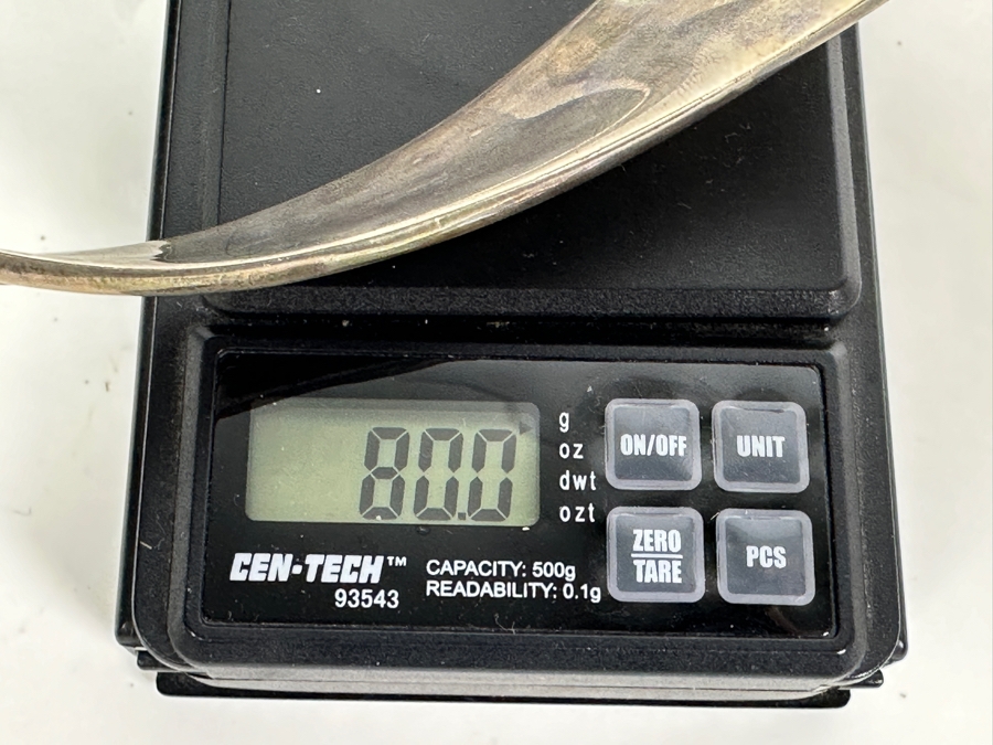 Vintage Sterling Silver Modernist Cuff Collar Necklace Mexico 80g [Photo 5]