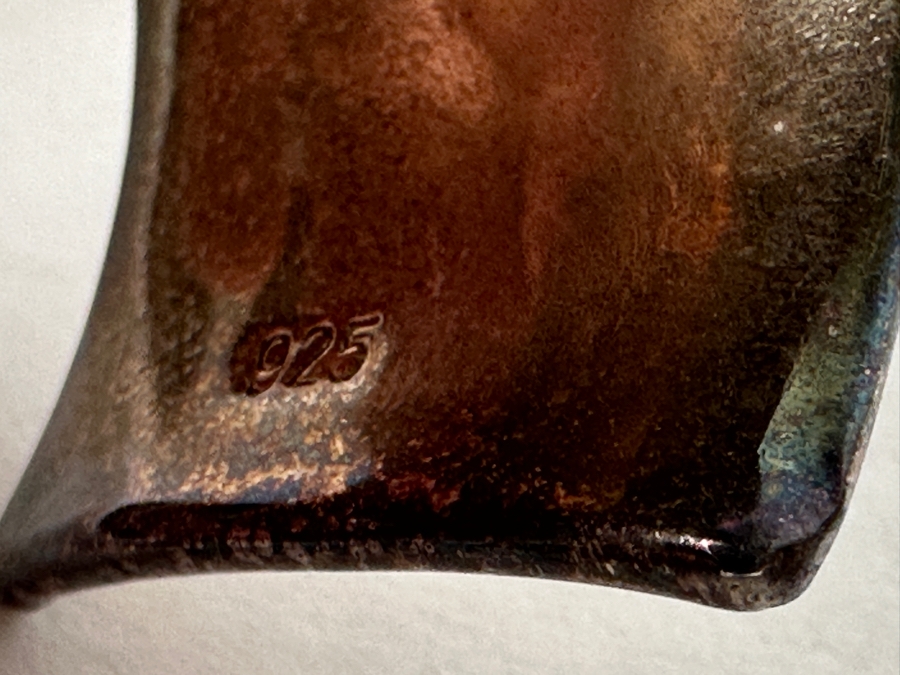 Pair Of Sterling Silver Cuff Bracelets 61.8g [Photo 6]