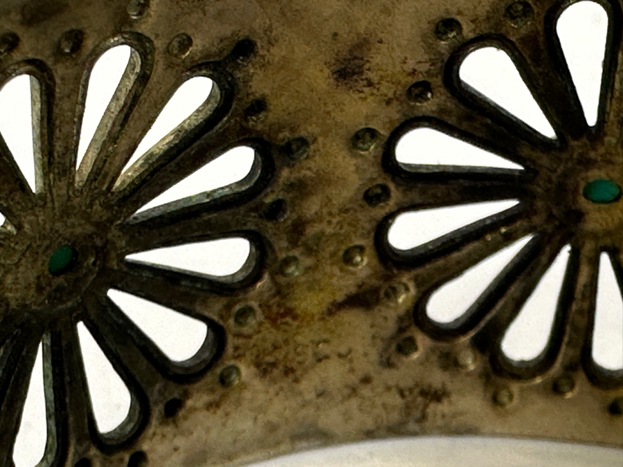 Pair Of Sterling Silver Cuff Bracelets 61.8g [Photo 5]