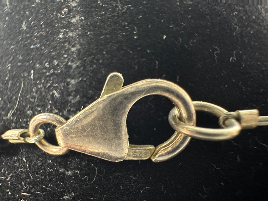 Vintage 17' Tahitian Pearl Necklace With Sterling Silver Clasp [Photo 4]