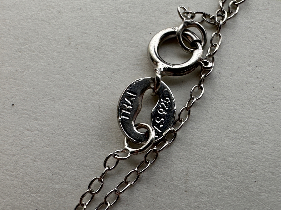 Sterling Silver Amethyst Cross Pendant With 18' Sterling Silver Chain Necklace [Photo 6]