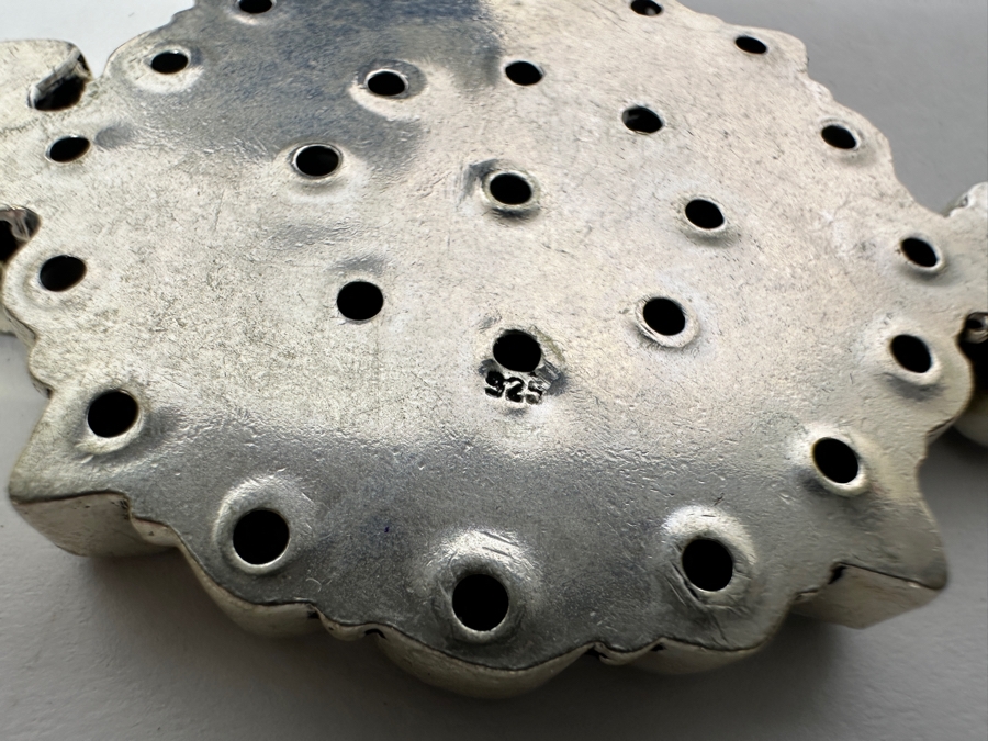 Sterling Silver Amethyst Pendant With 18' Sterling Silver Italian Chain Necklace 31.3g [Photo 8]