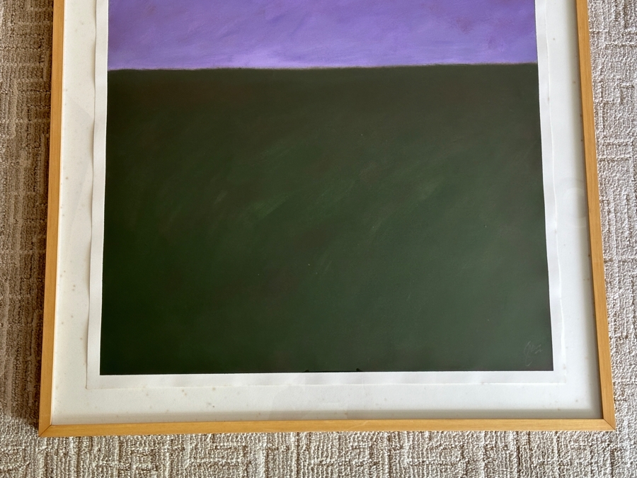Gerrit Greve (1948-2024, Cardiff by the Sea, CA) Original Acrylic Painting On Paper Untitled Signed Lower Right 26 X 36 Framed 31 X 41 Estimate $1,000 - $2,000 [Photo 2]