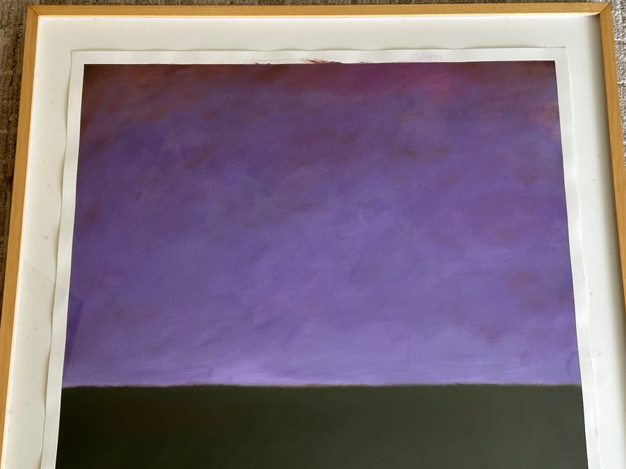 Gerrit Greve (1948-2024, Cardiff by the Sea, CA) Original Acrylic Painting On Paper Untitled Signed Lower Right 26 X 36 Framed 31 X 41 Estimate $1,000 - $2,000 [Photo 3]