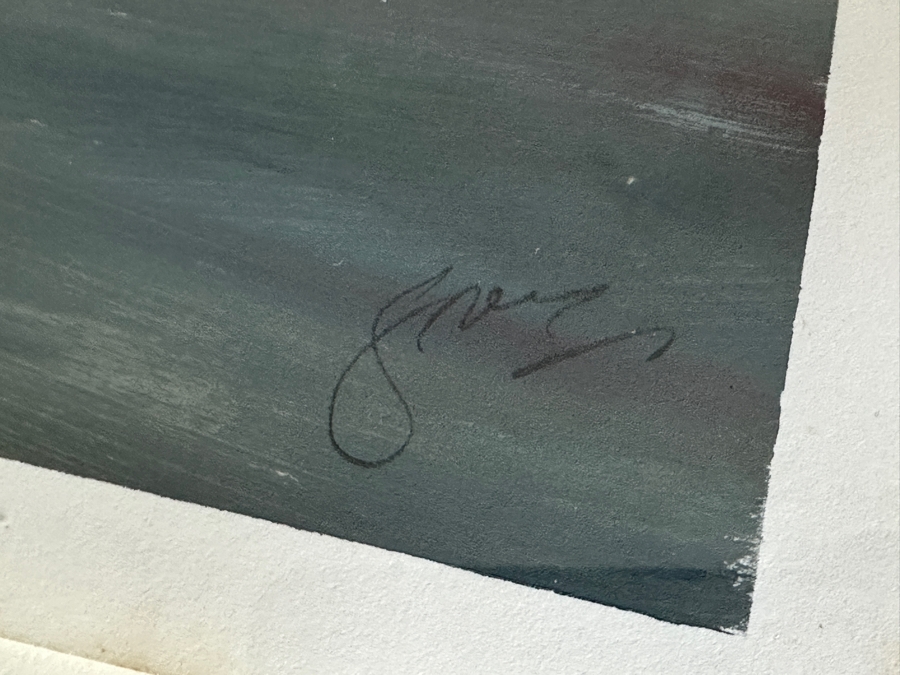 Gerrit Greve (1948-2024, Cardiff by the Sea, CA) Original Acrylic Painting On Paper Untitled Signed Lower Right 26 X 36 Framed 31 X 41 Estimate $1,000 - $2,000 [Photo 4]