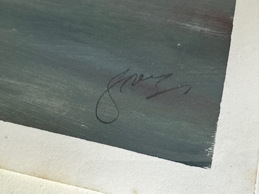 Gerrit Greve (1948-2024, Cardiff by the Sea, CA) Original Acrylic Painting On Paper Untitled Signed Lower Right 26 X 36 Framed 31 X 41 Estimate $1,000 - $2,000 [Photo 5]