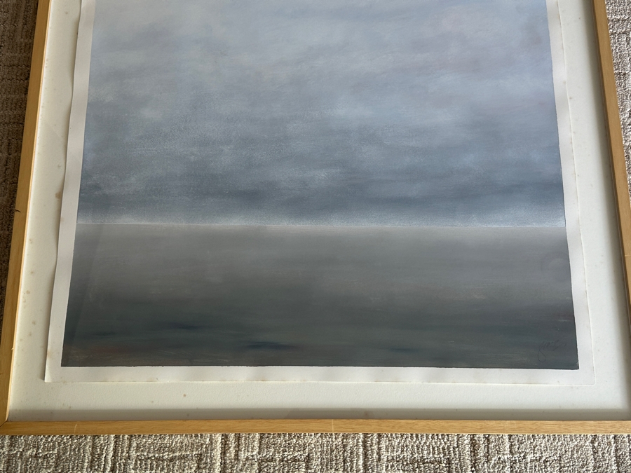 Gerrit Greve (1948-2024, Cardiff by the Sea, CA) Original Acrylic Painting On Paper Untitled Signed Lower Right 26 X 36 Framed 31 X 41 Estimate $1,000 - $2,000 [Photo 3]