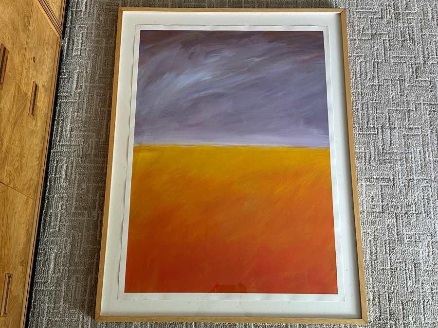 Gerrit Greve (1948-2024, Cardiff by the Sea, CA) Original Acrylic Painting On Paper Untitled Signed Lower Right 26 X 36 Framed 31 X 41 Estimate $1,000 - $2,000 [Photo 4]