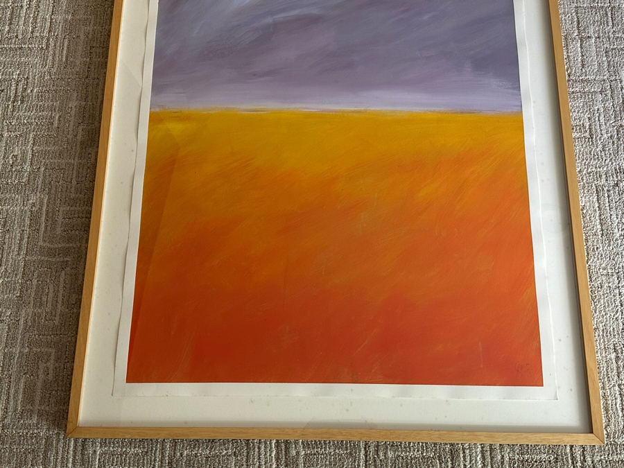 Gerrit Greve (1948-2024, Cardiff by the Sea, CA) Original Acrylic Painting On Paper Untitled Signed Lower Right 26 X 36 Framed 31 X 41 Estimate $1,000 - $2,000 [Photo 2]