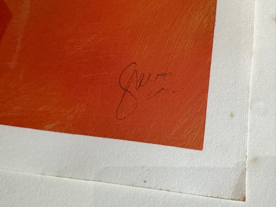 Gerrit Greve (1948-2024, Cardiff by the Sea, CA) Original Acrylic Painting On Paper Untitled Signed Lower Right 26 X 36 Framed 31 X 41 Estimate $1,000 - $2,000 [Photo 5]