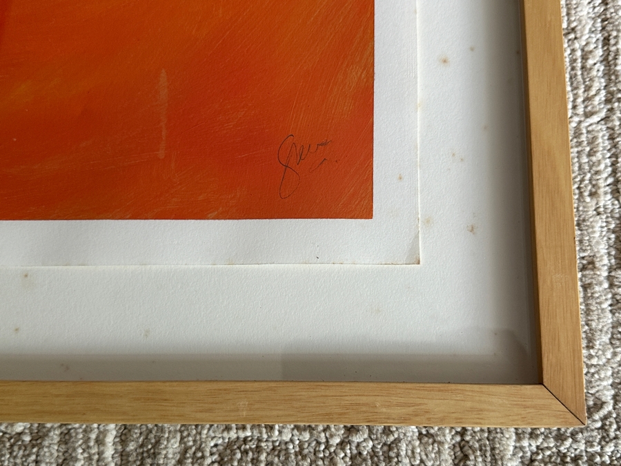 Gerrit Greve (1948-2024, Cardiff by the Sea, CA) Original Acrylic Painting On Paper Untitled Signed Lower Right 26 X 36 Framed 31 X 41 Estimate $1,000 - $2,000 [Photo 6]