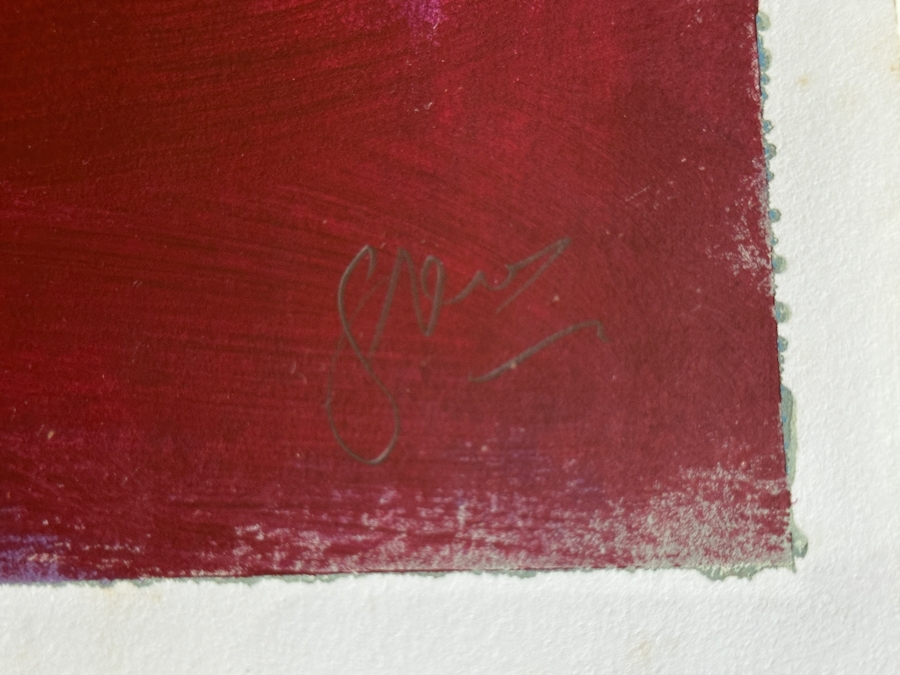 Gerrit Greve (1948-2024, Cardiff by the Sea, CA) Original Acrylic Painting On Paper Untitled Signed Lower Right 26 X 36 Framed 31 X 41 Estimate $1,000 - $2,000 [Photo 5]