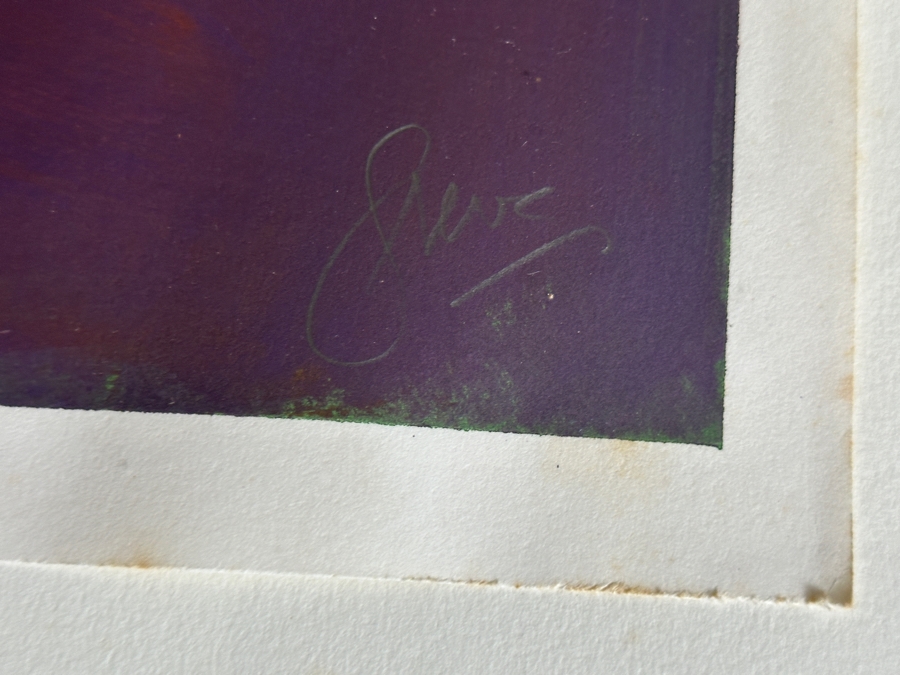 Gerrit Greve (1948-2024, Cardiff by the Sea, CA) Original Acrylic Painting On Paper Untitled Signed Lower Right 26 X 36 Framed 31 X 41 Estimate $1,000 - $2,000 [Photo 4]