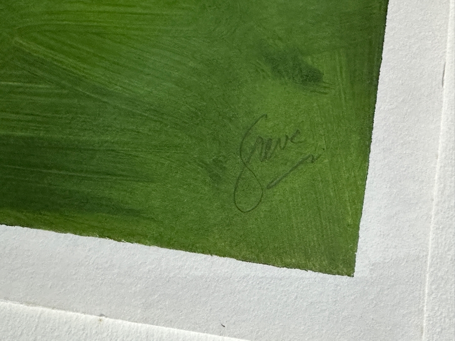 Gerrit Greve (1948-2024, Cardiff by the Sea, CA) Original Acrylic Painting On Paper Untitled Signed Lower Right 26 X 36 Framed 31 X 41 Estimate $1,000 - $2,000 [Photo 4]