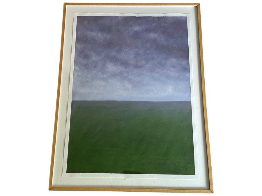 Gerrit Greve (1948-2024, Cardiff by the Sea, CA) Original Acrylic Painting On Paper Untitled Signed Lower Right 26 X 36 Framed 31 X 41 Estimate $1,000 - $2,000 [Photo 1]