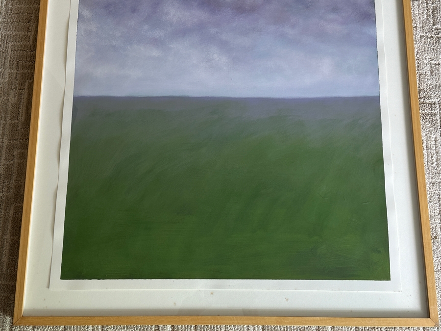 Gerrit Greve (1948-2024, Cardiff by the Sea, CA) Original Acrylic Painting On Paper Untitled Signed Lower Right 26 X 36 Framed 31 X 41 Estimate $1,000 - $2,000 [Photo 2]