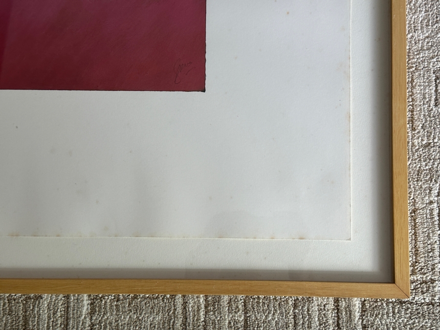 Gerrit Greve (1948-2024, Cardiff by the Sea, CA) Original Acrylic Painting On Paper Untitled Signed Lower Right 26 X 36 Framed 31 X 41 Estimate $1,000 - $2,000 [Photo 8]