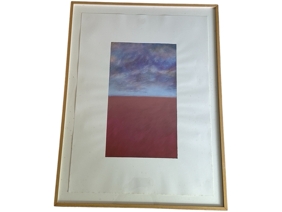Gerrit Greve (1948-2024, Cardiff by the Sea, CA) Original Acrylic Painting On Paper Untitled Signed Lower Right 26 X 36 Framed 31 X 41 Estimate $1,000 - $2,000 [Photo 1]