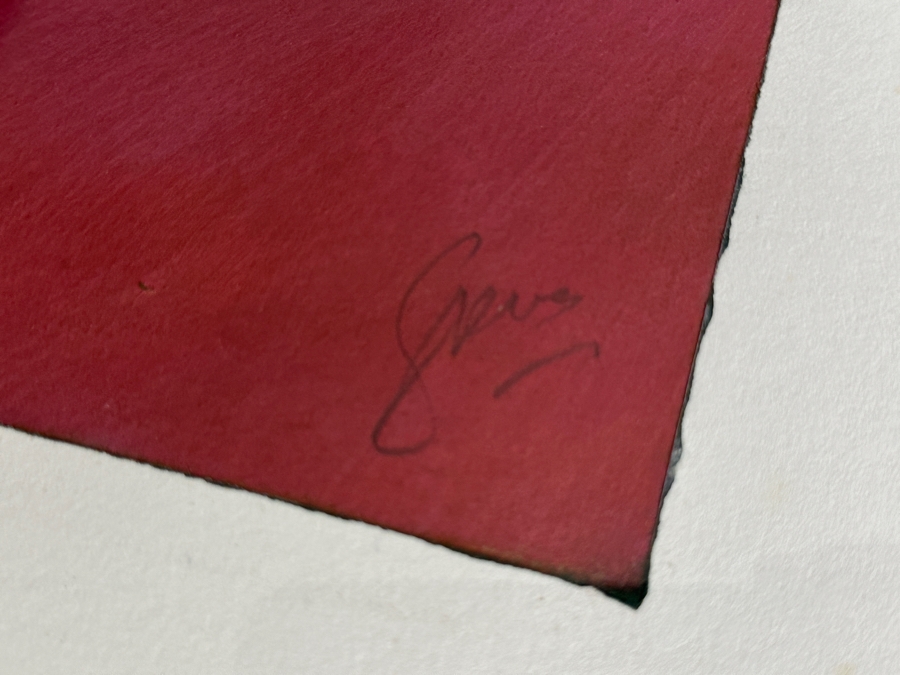 Gerrit Greve (1948-2024, Cardiff by the Sea, CA) Original Acrylic Painting On Paper Untitled Signed Lower Right 26 X 36 Framed 31 X 41 Estimate $1,000 - $2,000 [Photo 7]