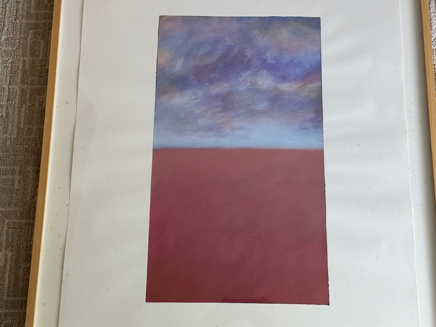 Gerrit Greve (1948-2024, Cardiff by the Sea, CA) Original Acrylic Painting On Paper Untitled Signed Lower Right 26 X 36 Framed 31 X 41 Estimate $1,000 - $2,000 [Photo 2]