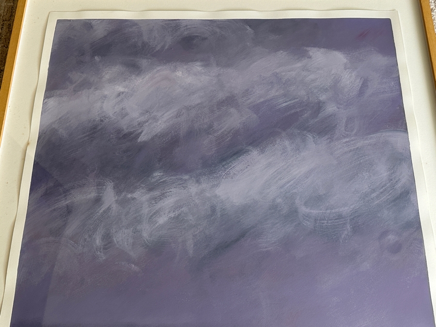 Gerrit Greve (1948-2024, Cardiff by the Sea, CA) Original Acrylic Painting On Paper Untitled Signed Lower Right 26 X 36 Framed 31 X 41 Estimate $1,000 - $2,000 [Photo 3]