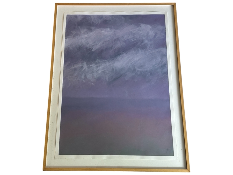 Gerrit Greve (1948-2024, Cardiff by the Sea, CA) Original Acrylic Painting On Paper Untitled Signed Lower Right 26 X 36 Framed 31 X 41 Estimate $1,000 - $2,000 [Photo 1]