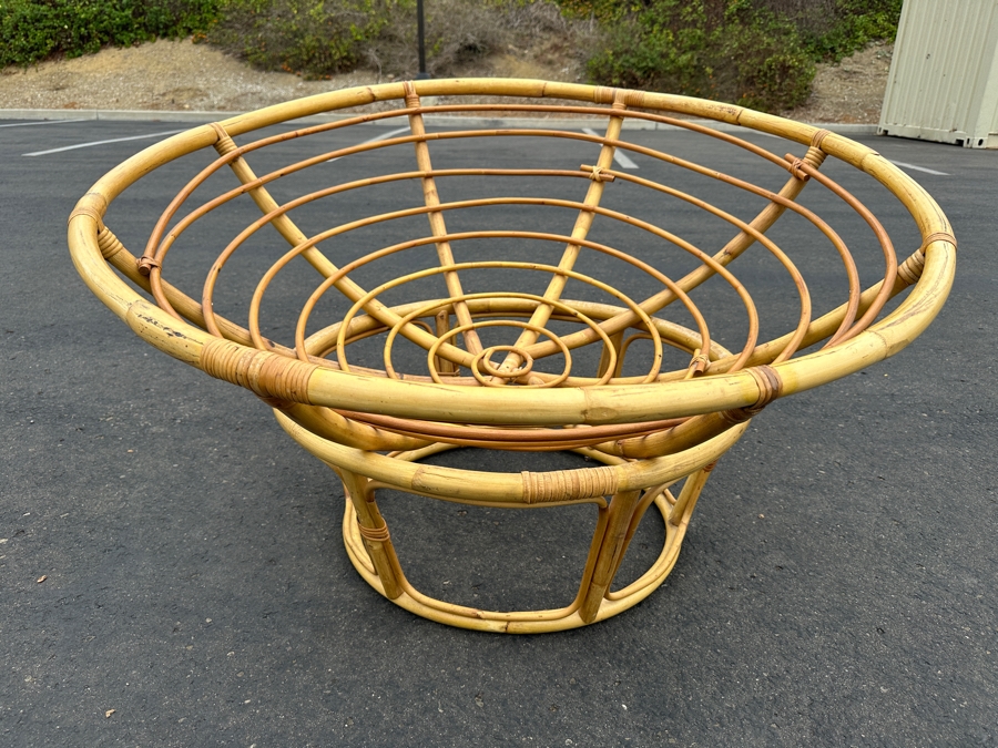 Just Added - Rattan Papasan Chair With Cushion 44W X 25H [Photo 4]