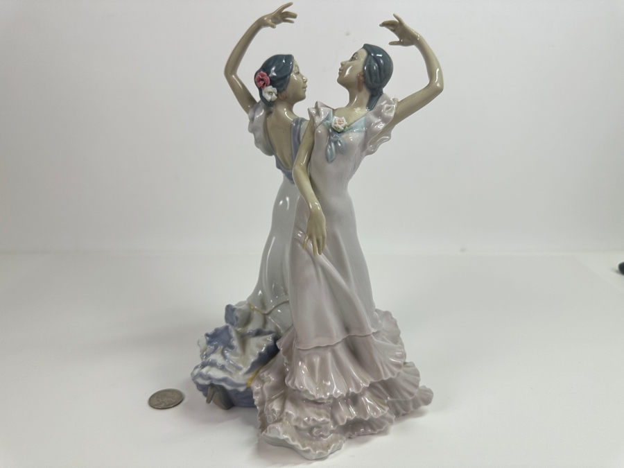 Vintage Lladro Ole' Flamenco Couple Figurine 01005601 11H Retails $860 [Photo 2]