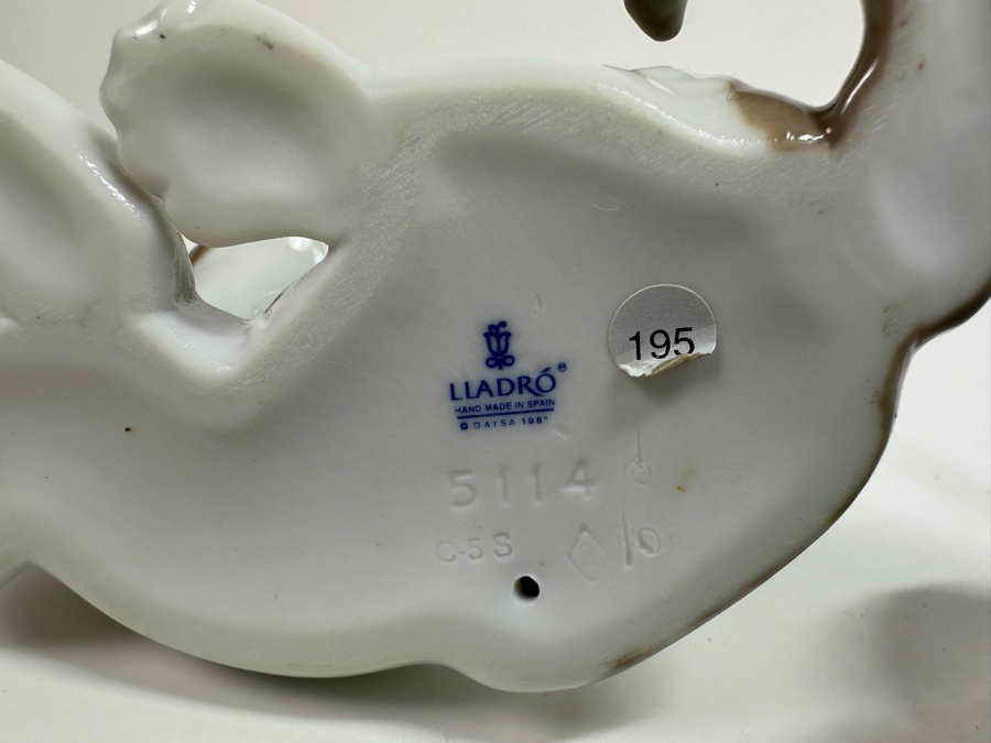 Vintage Lladro Cat & Rabbit Porcelain Figurines 4'H [Photo 9]