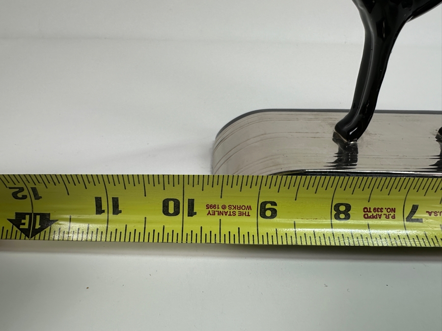 House Of Erte Symphony In Black Limited Edition Hand Painted Fine Porcelain Erte Figurine 9.5W X 3.5D X 10.5H Retails $300 [Photo 10]