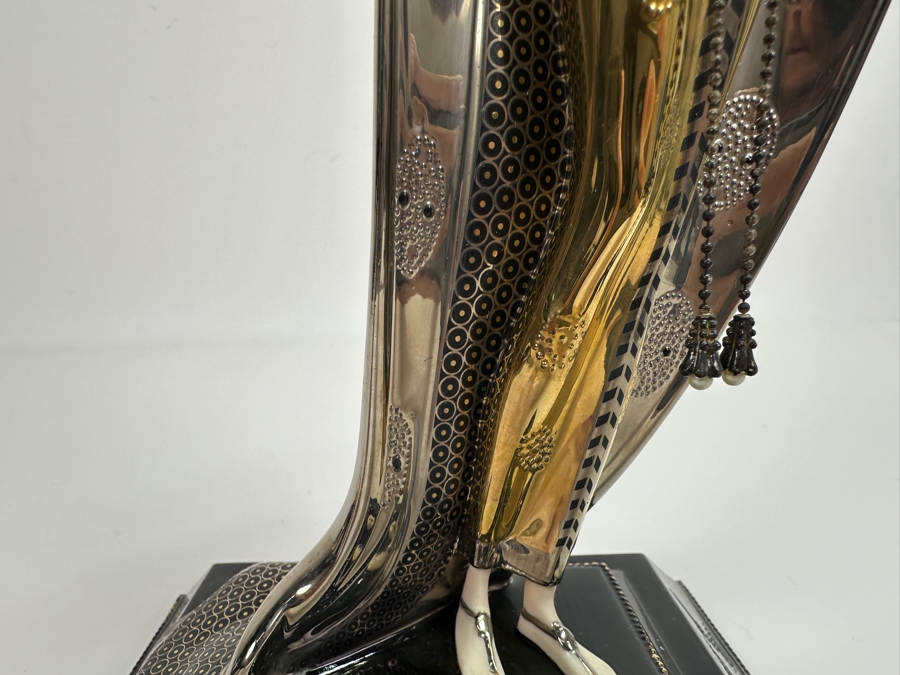 House Of Erte Isis Limited Edition Hand Painted Fine Porcelain Erte Figurine 10.5H Retails $300 [Photo 9]