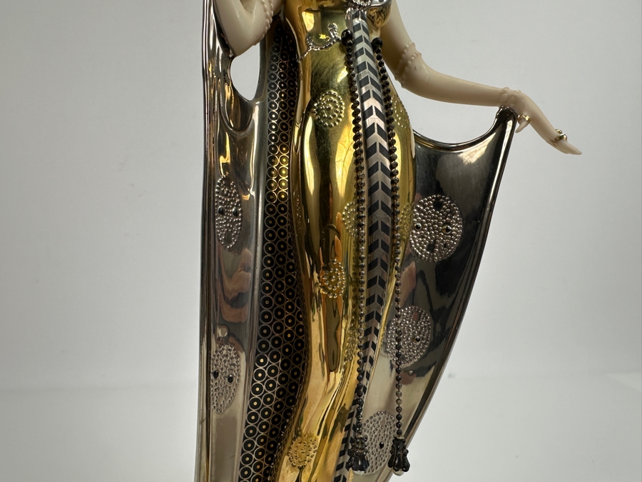 House Of Erte Isis Limited Edition Hand Painted Fine Porcelain Erte Figurine 10.5H Retails $300 [Photo 8]