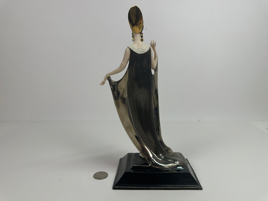 House Of Erte Isis Limited Edition Hand Painted Fine Porcelain Erte Figurine 10.5H Retails $300 [Photo 12]
