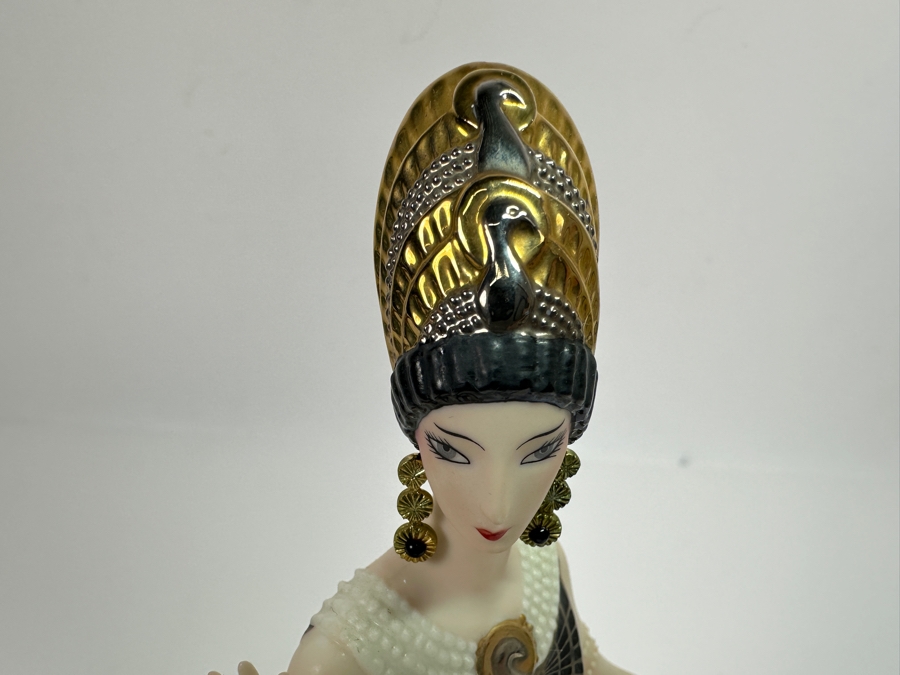 House Of Erte Isis Limited Edition Hand Painted Fine Porcelain Erte Figurine 10.5H Retails $300 [Photo 7]