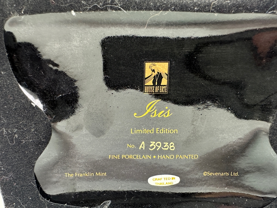 House Of Erte Isis Limited Edition Hand Painted Fine Porcelain Erte Figurine 10.5H Retails $300 [Photo 14]